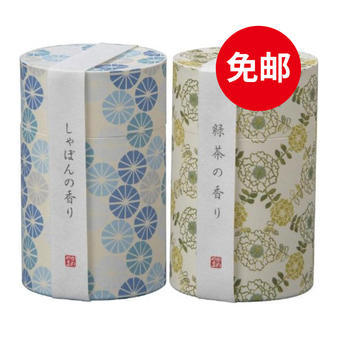【多庆屋】【免邮】龟山和遊系列线香绿茶香味90g+清新皂味90g