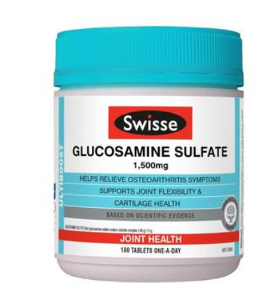 【澳洲PO药房】Swisse 氨基葡萄糖营养片 180片 （增加关节灵活性）