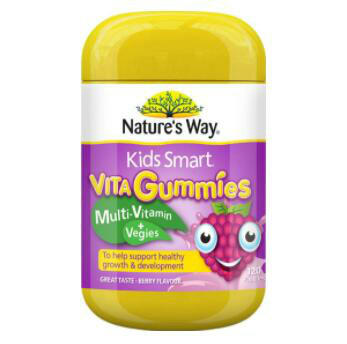 【澳洲CD药房】Nature's Way 佳思敏儿童复合维生素+蔬菜软糖 120粒
