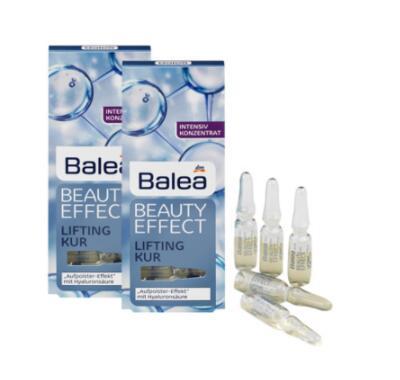 【德国BA】2 x Balea Beauty Effect芭乐雅玻尿酸系列浓缩精华安瓶补水提拉紧致 2x7支