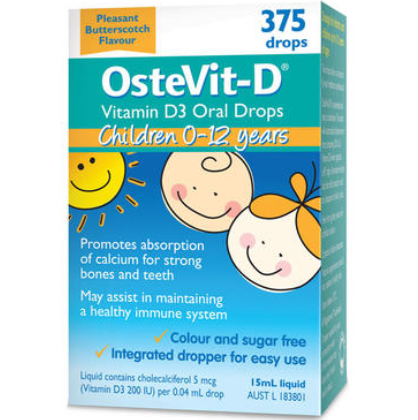 【澳洲PO药房】Ostevit-D 婴幼儿维生素VD滴剂 15ml 促进钙吸收
