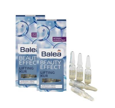 【德国BA】2 x Balea Beauty Effect芭乐雅玻尿酸系列浓缩精华安瓶补水提拉紧致 2x7支