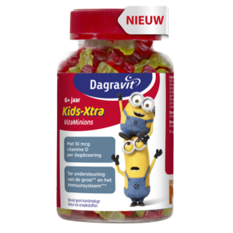 【荷兰DOD】Dagravit 儿童字母维生素软糖 （含VD） 60粒 6岁以上
