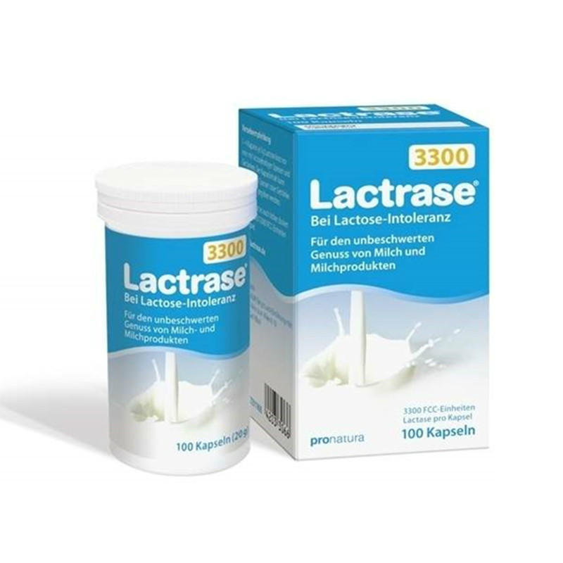 【德国BA】Lactrase 3300 FCC 孕妇哺乳妈妈儿童乳糖酶（乳糖不耐受）100粒/盒