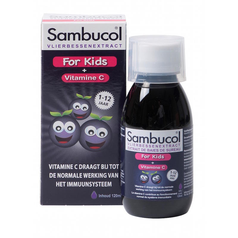 【荷兰DOD】Sambucol 黑接骨木儿童果味糖浆 （提高抵抗力 1-12岁）120ml