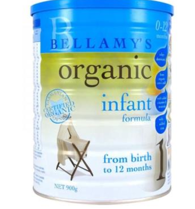 【澳洲PO药房】Bellamy's 贝拉米 有机婴幼儿配方奶粉 （1段） 0-12个月 900g