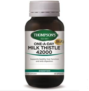 【新西兰PD】Thompson's 汤普森 42000mg奶蓟草护肝宝胶囊 60粒