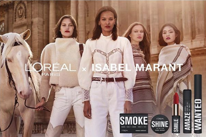 2018LOreal ParisxIsabel Marant联名彩妆系列全面发售
