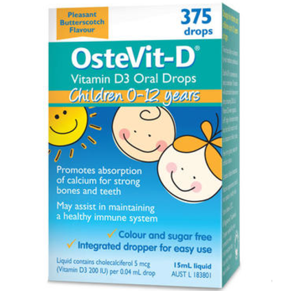 【澳洲PO药房】Ostevit-D 婴幼儿维生素VD滴剂 15ml 促进钙吸收