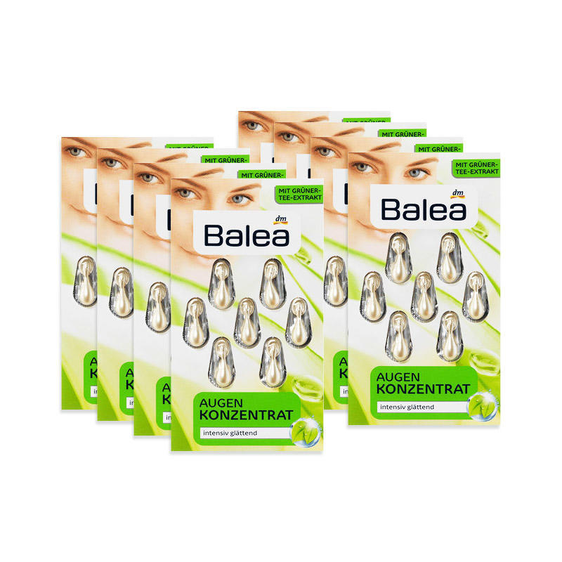 【8个套装】Balea芭乐雅 绿茶素深度抗皱保湿精华胶囊 7日量8