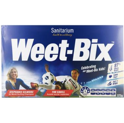 【澳洲PO药房】Weet-Bix 营养谷物低脂冲饮燕麦片 原味 575g