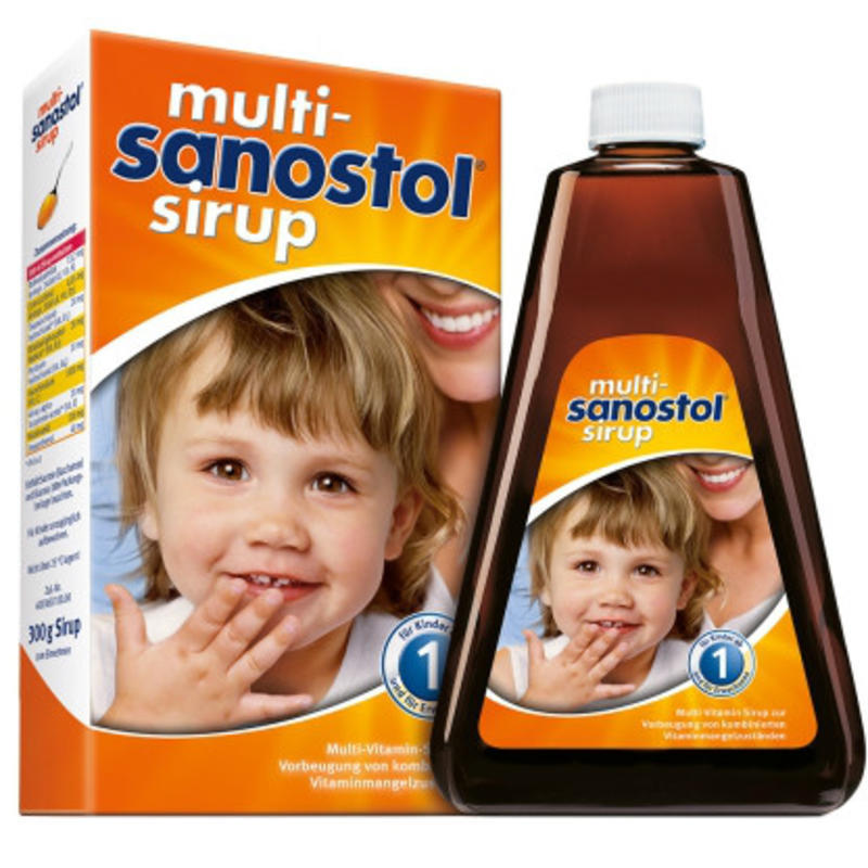 【德国BA】Multi-Sanostol 婴儿综合多种维生素糖浆 适合1岁以上儿童 300g