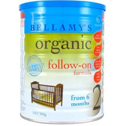 【澳洲PO药房】Bellamy's 贝拉米 有机婴幼儿配方奶粉 （2段） 6-12个月 900g