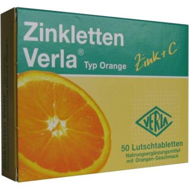 【德国DC】Zinkletten Verla 补锌含片 橙子味 50粒仅需€5.99
