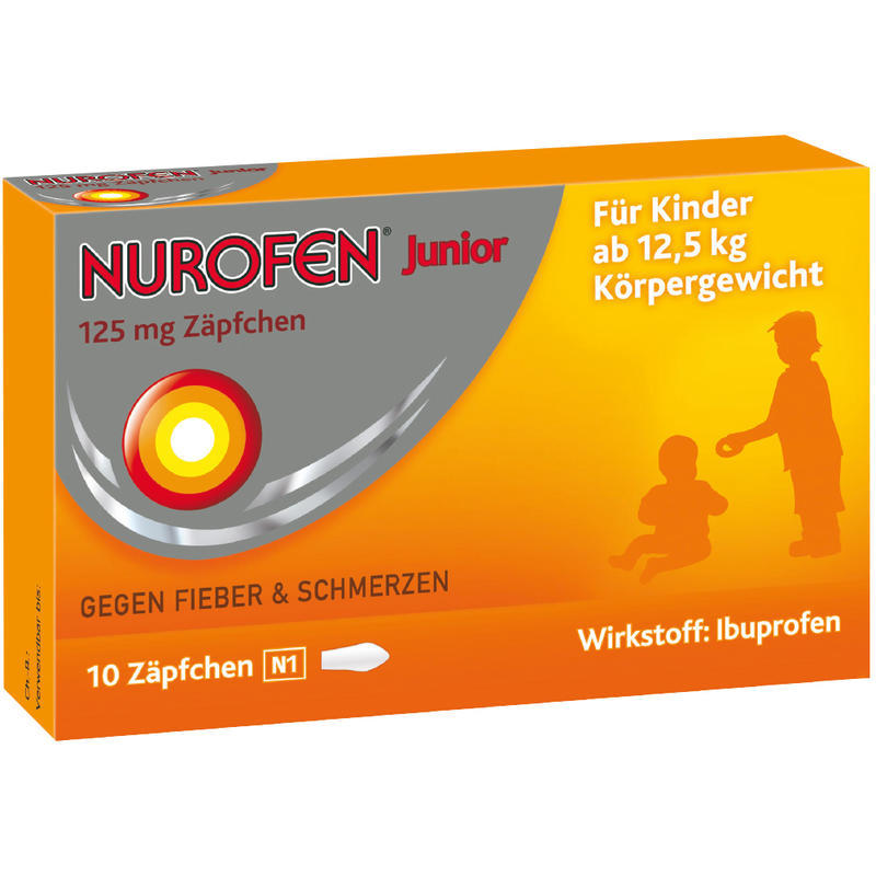 Nurofen 儿童布洛芬解热栓剂 10粒 适合12.5kg及以上重量的儿童低至85折