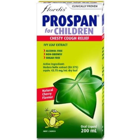 【澳洲PO药房】Flordis Prospan 常春藤糖浆 200ml （儿童适用）