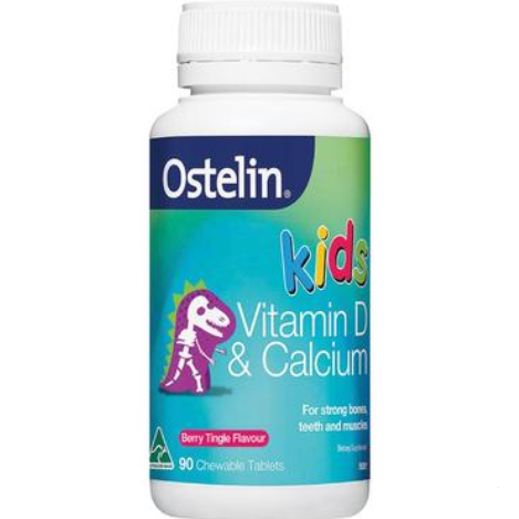 【澳洲PO药房】Ostelin 小恐龙 儿童维生素D+钙咀嚼片 90片