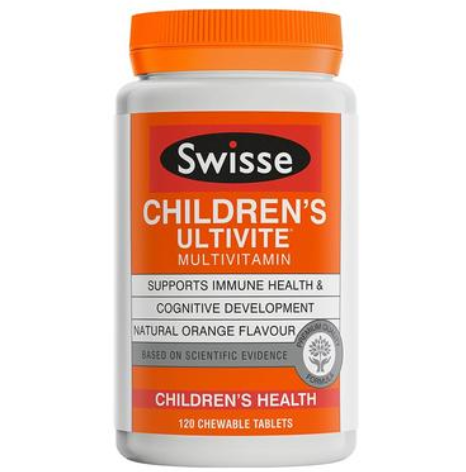 【澳洲PO药房】Swisse 儿童专用复合维生素咀嚼片 120片