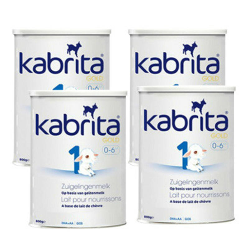 【荷兰DOD】【银联支付满减6欧】Kabrita 佳贝艾特 金装羊奶粉 1段（适合0-6个月）800g 4罐组合装