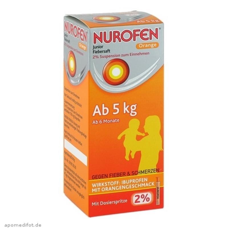 【德国BA】Nurofen 2%布洛芬 婴幼儿/儿童退烧口服液 橙味 6个月-9岁（5kg+）100ml