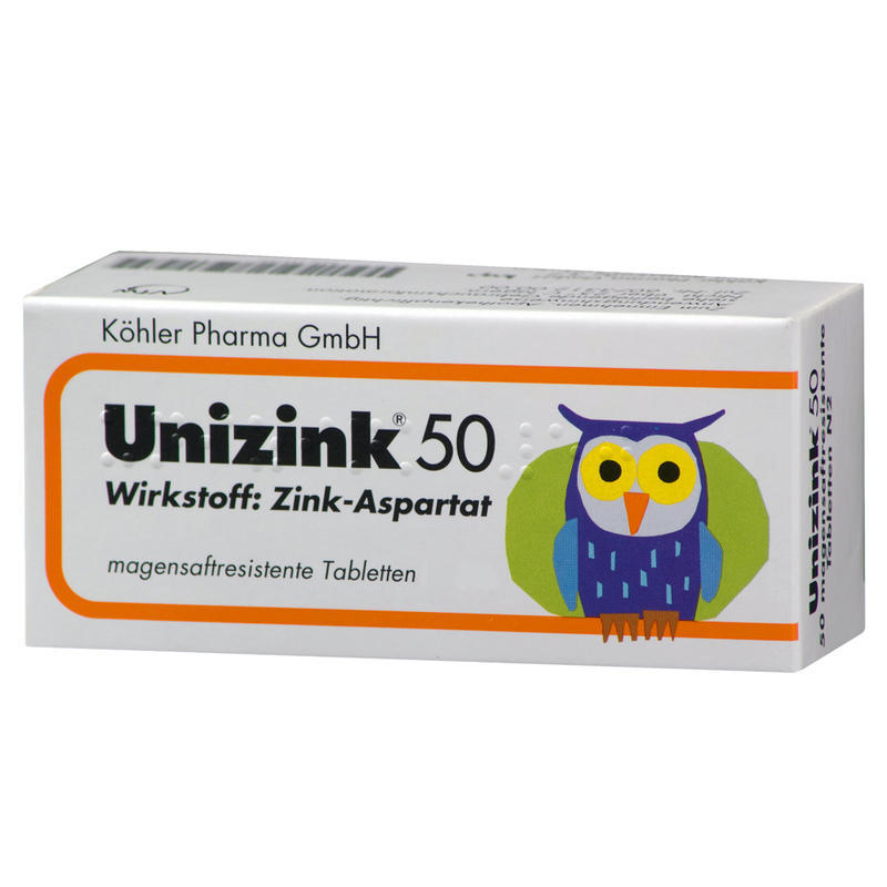 Unizink 50 补锌片 20片 1岁以上儿童青少年及成人适用，孕期哺乳期同样适用