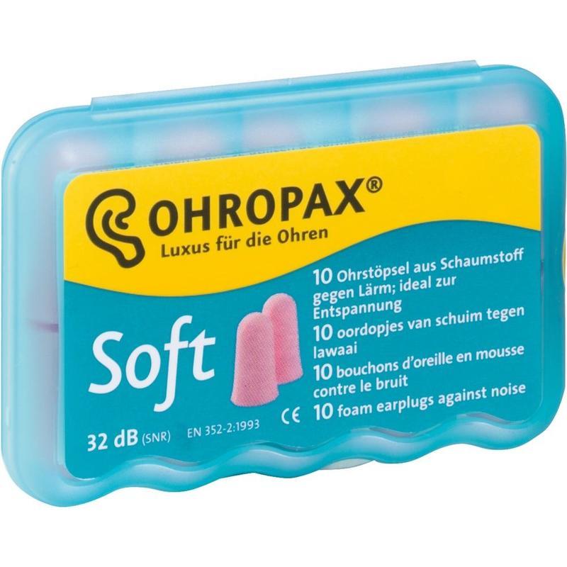 Ohropax soft 超软型专业睡眠防噪音耳塞 10个 防噪隔音 精神放松 中号仅需€2.49 