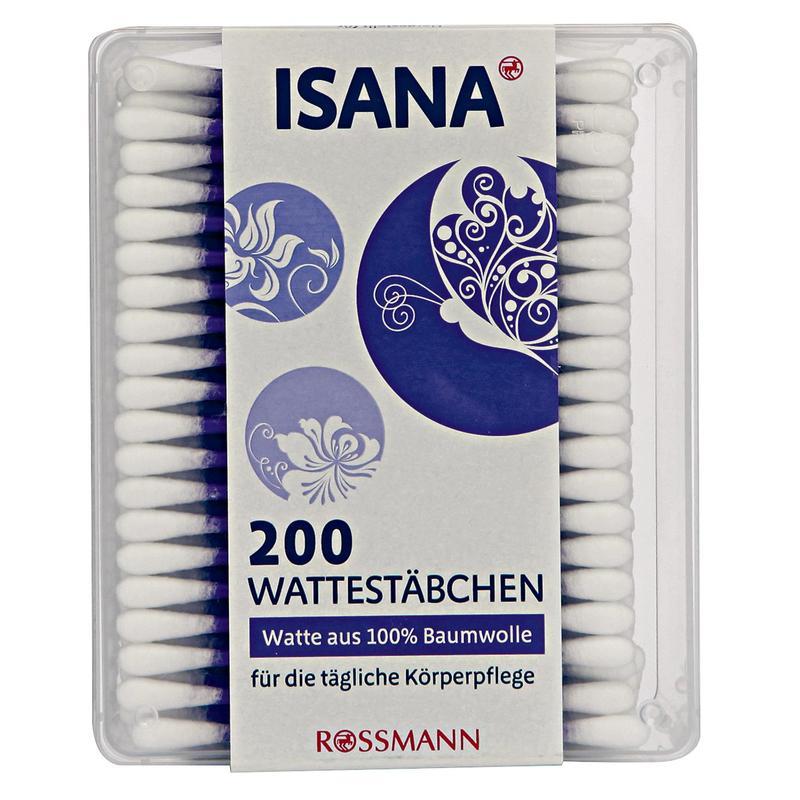 【德国BA】ISANA 100%棉花温和清洁棉签棒 同样适合婴儿肌肤 200支