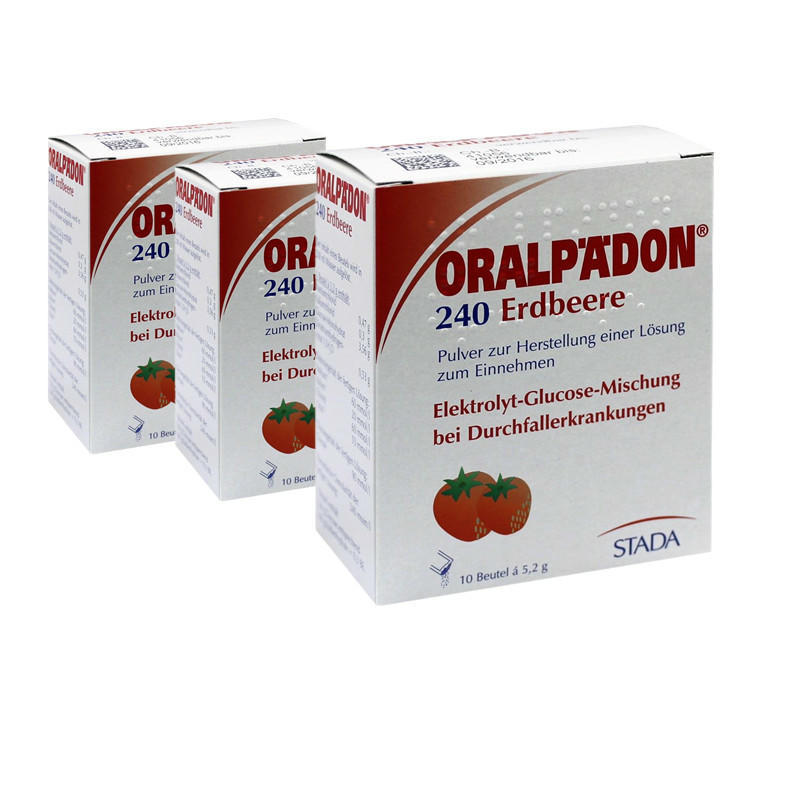 【3件装】Oralpaedon 电解质葡萄糖粉 草莓味 103包
