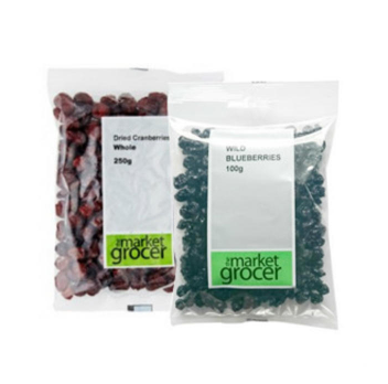 【澳洲CD药房】超值套装 | The Market Grocer天然蔓越莓干250g+蓝莓干 100g（整粒烘焙 酸甜可口 开袋即食