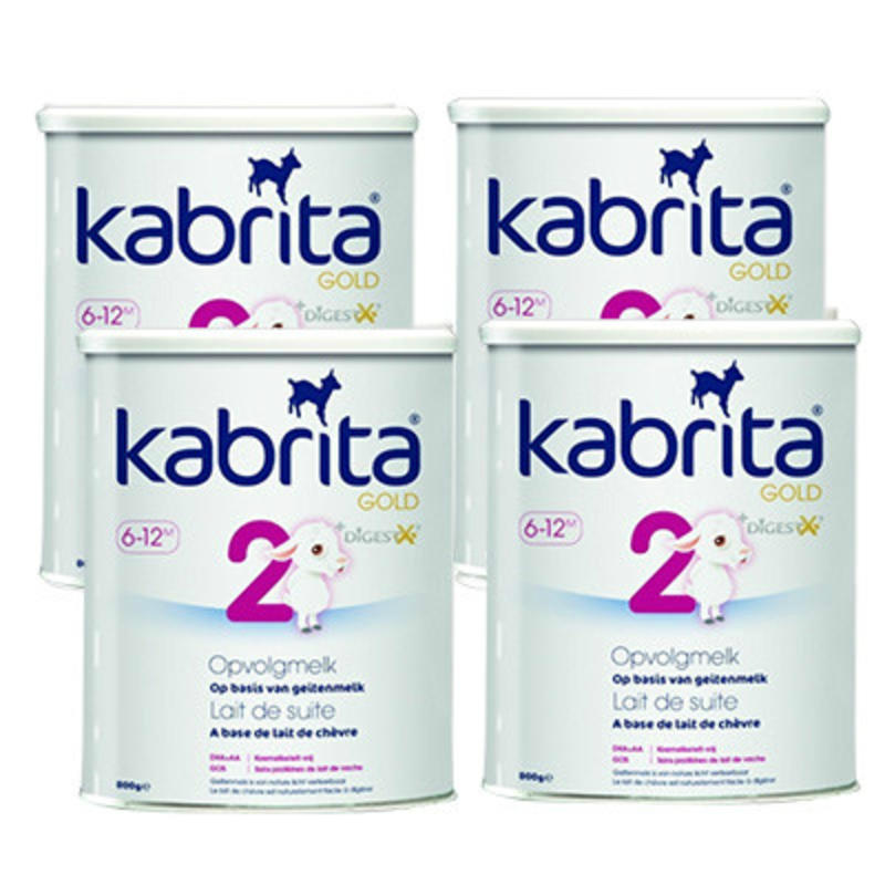 【荷兰DOD】Kabrita 佳贝艾特 金装羊奶粉 2段（适合6-12个月）800g 4罐组合装