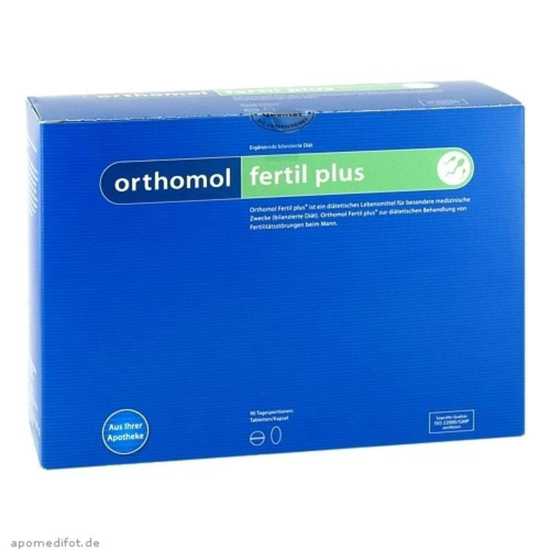 【德国BA】Orthomol 奥适宝 Fertil Plus 男性备孕提高精子活力营养胶囊 90袋