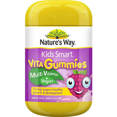 【澳洲PO药房】Nature's Way 佳思敏儿童复合维生素+蔬菜软糖 120粒