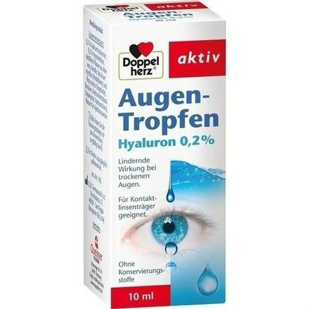 【德国BA】Doppelherz 双心 0.2%的透明质酸钠滴眼液 缓解眼疲劳 10ml