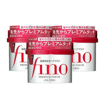 【多庆屋】资生堂shiseido Fino高效渗透美容液护发膜 230g3罐