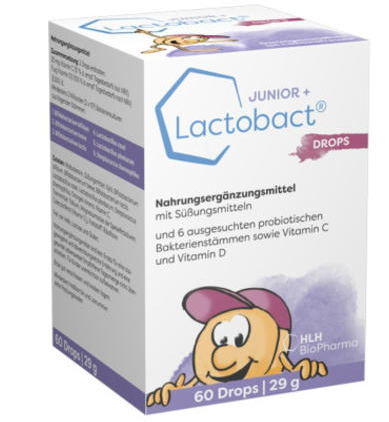【德国BA】Lactobact 儿童益生菌口服含片（2岁以上）60片/盒