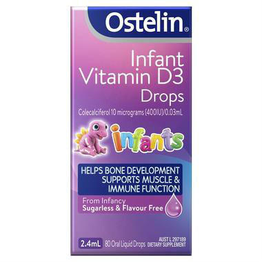 【澳洲PO药房】Ostelin 婴儿维生素D3滴剂 2.4ml