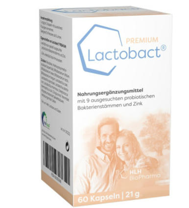 【德国BA】Lactobact Premium 成人有机浓缩益生菌胶囊 60粒