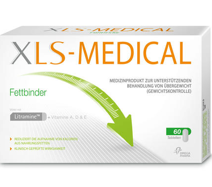 【德国BA】XLS-Medical 100%纯天然植物安全瘦身消脂肪胶囊(绿盒) 60粒