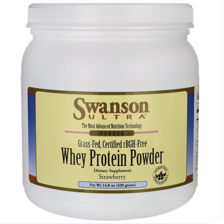 【加购立享折上九折】Swanson 高蛋白乳清蛋白粉（无激素/草莓味）420g