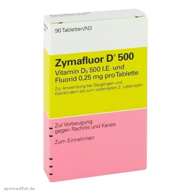 【德国BA】Zymafluor 维生素D500 婴幼儿营养片90粒