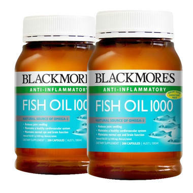 【澳洲PO药房】【圣诞包邮套装】 Blackmores 澳佳宝 深海鱼油软胶囊 1000mg 400粒|2件
