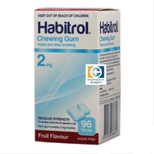 【PD新西兰药房】Habitrol 2mg 尼古丁戒烟口香糖（水果味）96颗 -有效期至19年6月