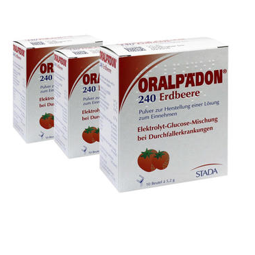 【DC德国药房】【3件装】Oralpaedon 电解质葡萄糖粉 草莓味 103包