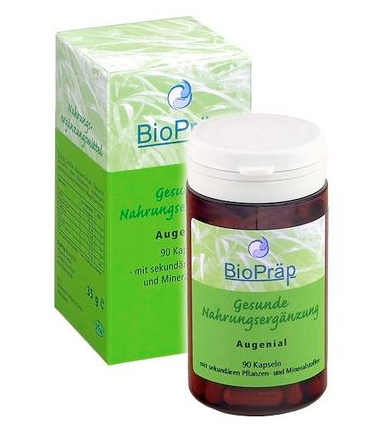 【德国BA】BioPräp 儿童成人有机蓝莓叶黄素护眼胶囊 90粒