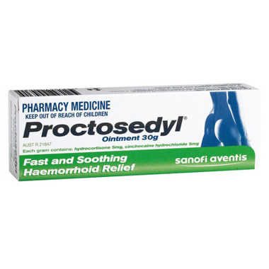 【澳洲PO药房】Proctosedyl 痔疮膏 孕妇可用 30g