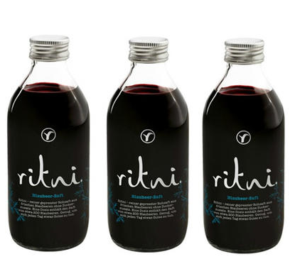【德国BA】ritni 挪威野生蓝莓汁 260ml 富含花青素 3瓶装