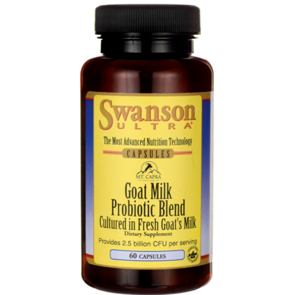 【美国Swanson】Swanson 山羊奶益生菌复合营养胶囊 60粒（提高机体免疫力 促进消化）