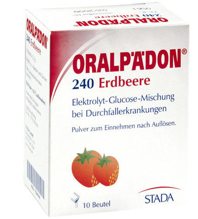 【德国BA】Oralpadon婴幼儿电解质水宝宝发烧腹泻 草莓味 10包5.13g/包