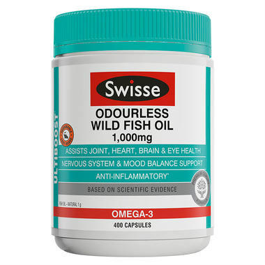 【澳洲PO药房】Swisse 野生深海鱼油胶囊 400粒（无腥味）